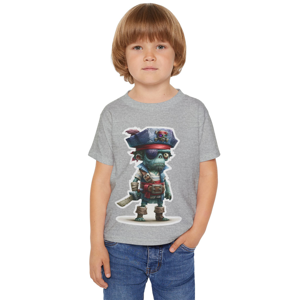Toddler Pirate Skeleton Tee — Cute Skull Captain Kids T‑Shirt