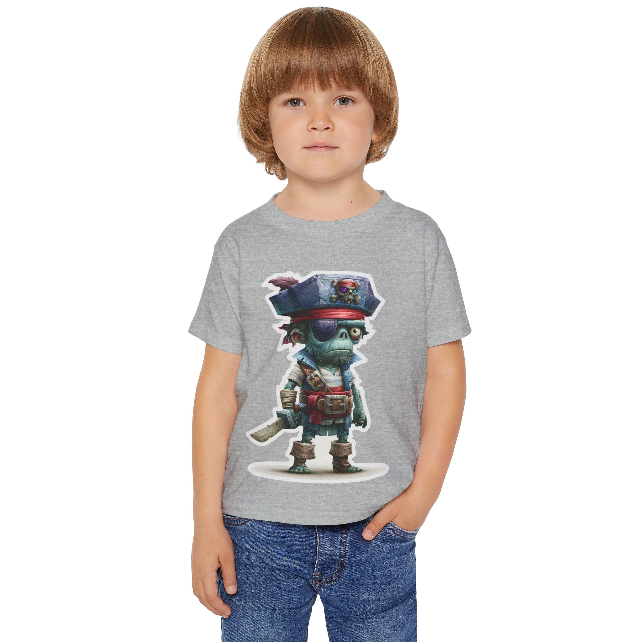 Toddler Pirate Skeleton Tee — Cute Skull Captain Kids T‑Shirt
