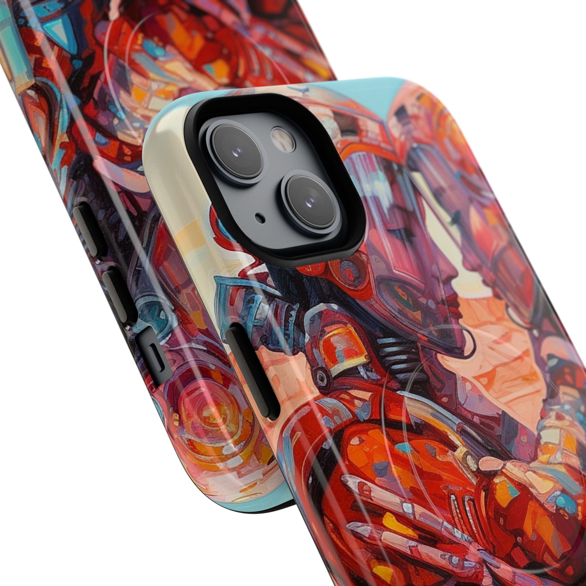 Phone Case — Colorful Futuristic Astronauts Magnetic Tough Case
