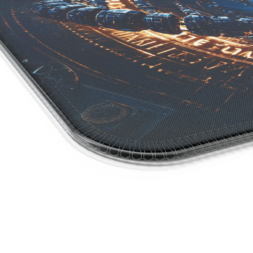 LED Wireless Charging Gaming Mouse Pad — DNA Sci‑Fi RGB Desk Mat