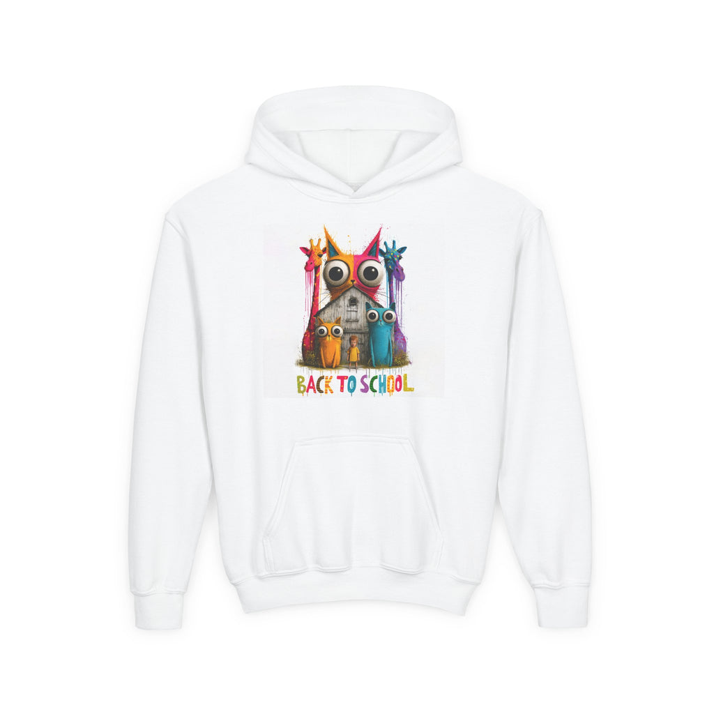 Kids 'Back to School' Owl Hoodie – Colorful Classroom Sweatshirt