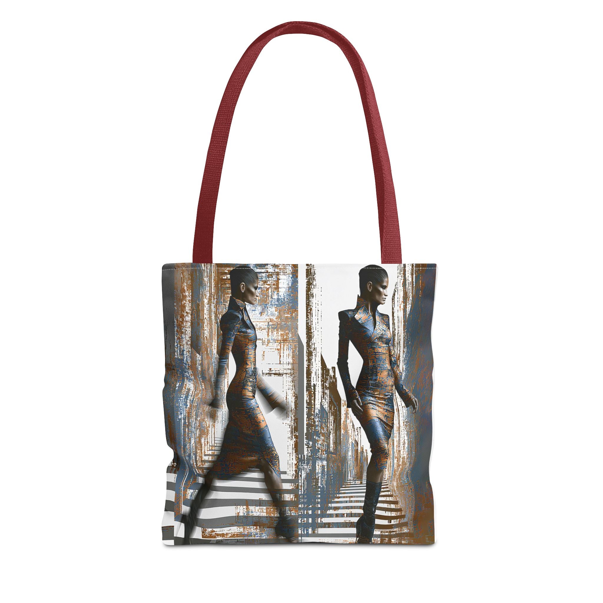 Fashion Photo Art Tote Bag — Stylish Urban Model Print AOP