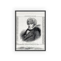 Dr. Conolly, Resident Physician of Hanwell Lunatic Asylum. Framed Vintage Portrait Print — Antique Newspaper Illustration Poster