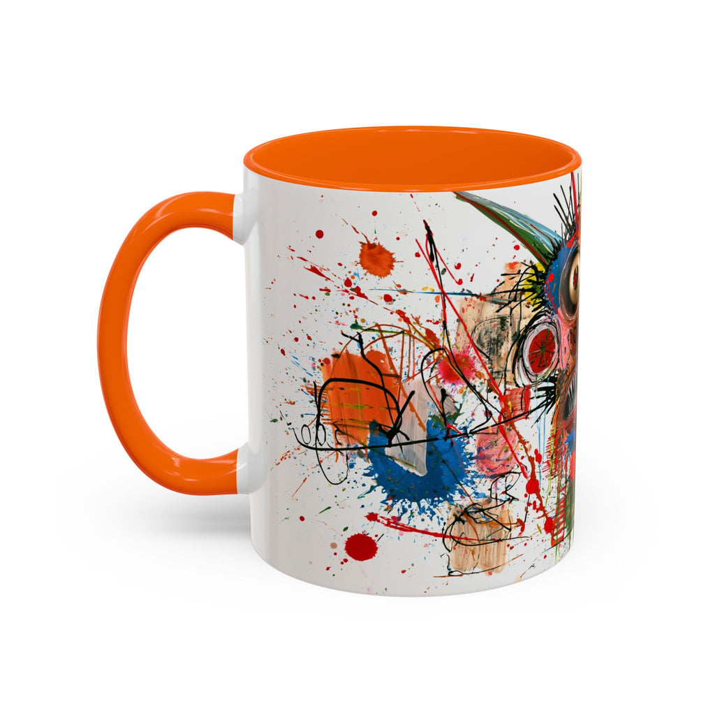 Colorful Abstract Monster Coffee Mug — Vibrant Art Accent Mug (11/15 oz)