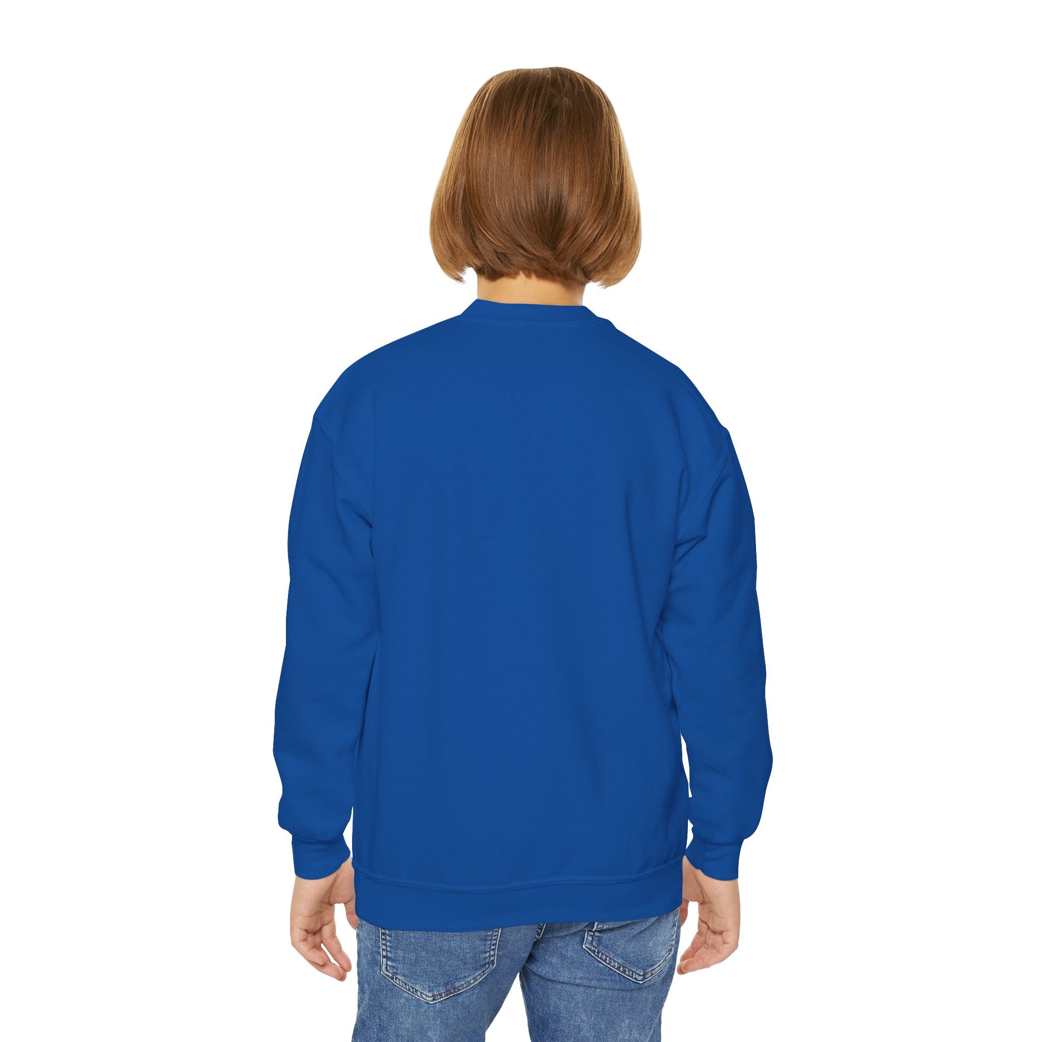 Youth Sweatshirt — Floral Number 8 Crewneck