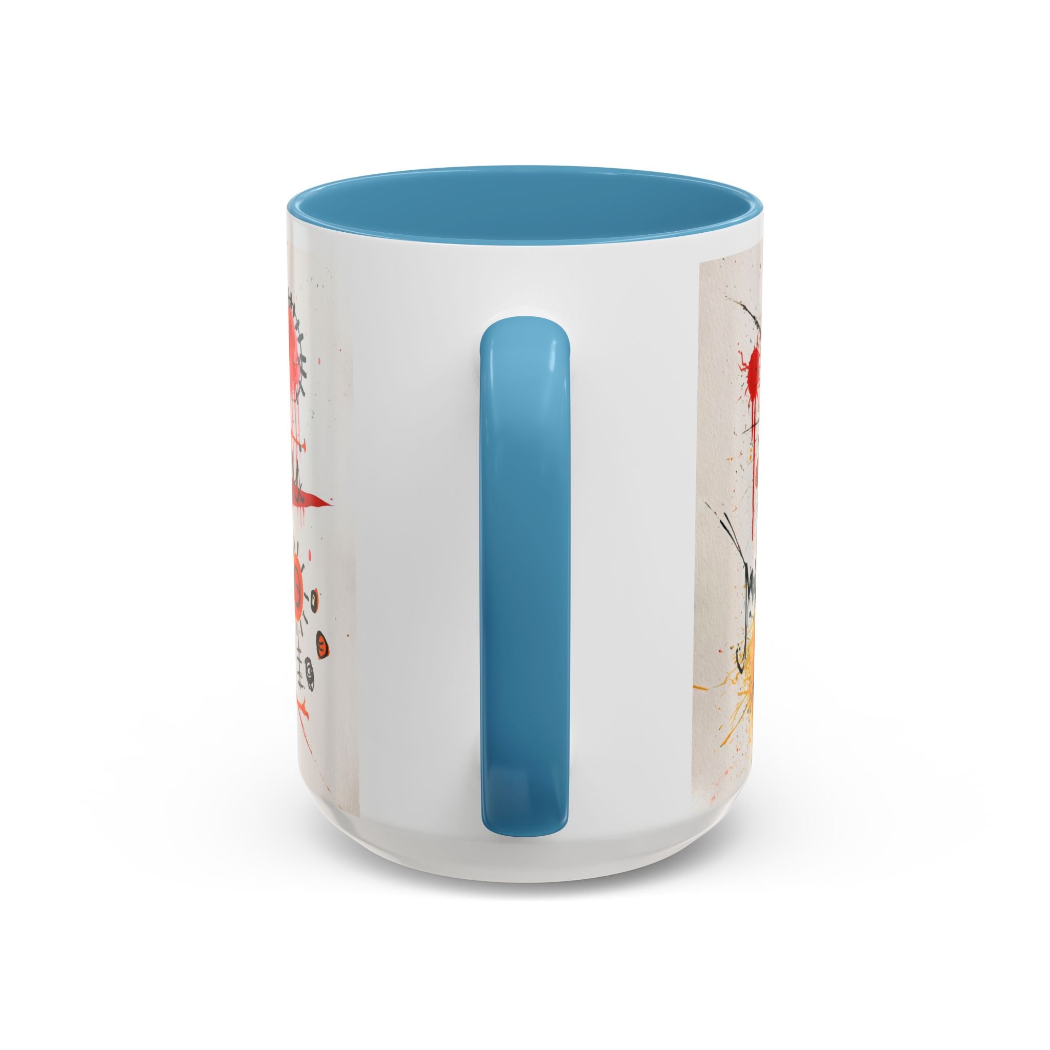 Abstract Monster Art Coffee Mug — Colorful Graffiti-Style Accent Mug (11/15oz)