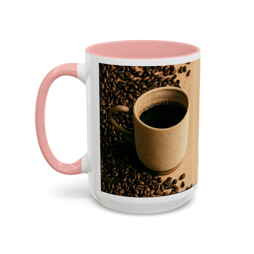 Coffee Mug — "Yeah, yeah, yeah...But First Coffee" Accent Ceramic Mug (11/15oz)