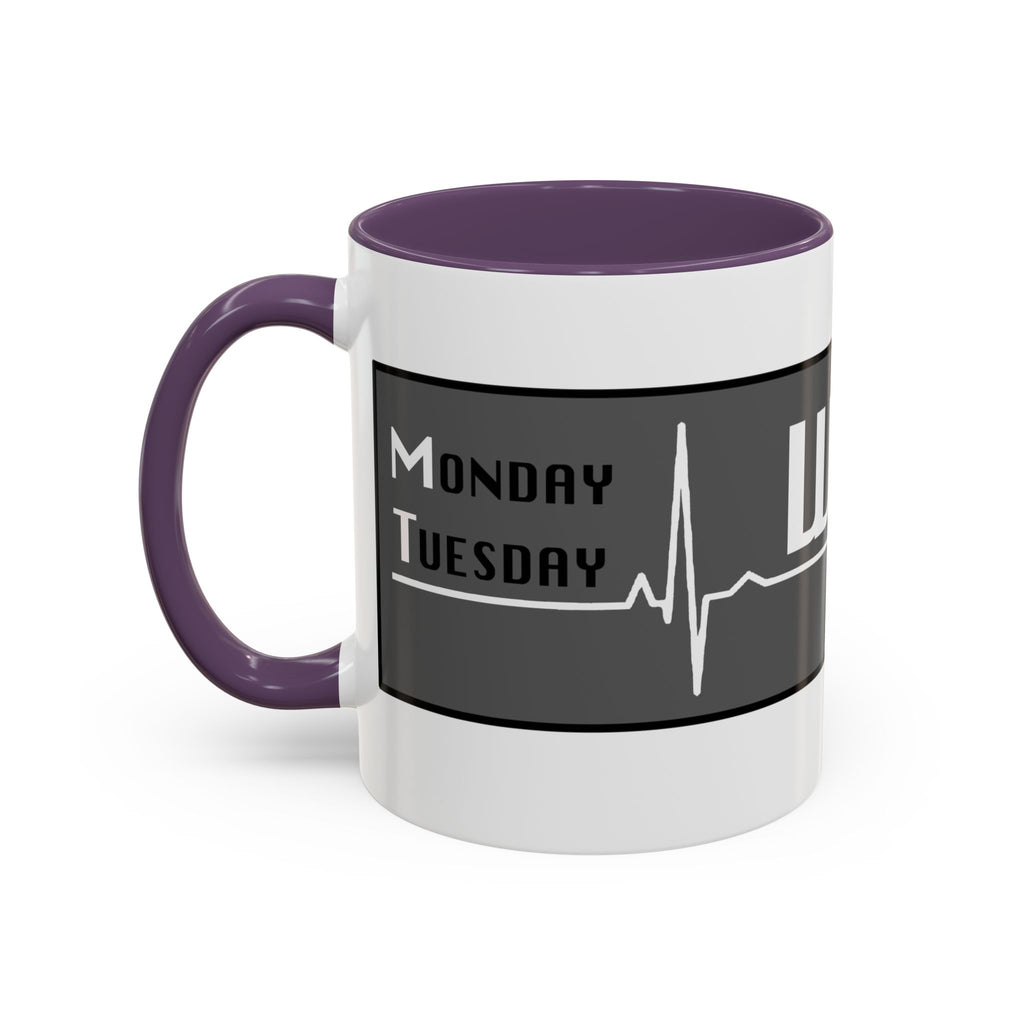 Coffee Mug — WTF (Weekend Heartbeat) Funny Weekend Nurse Gift