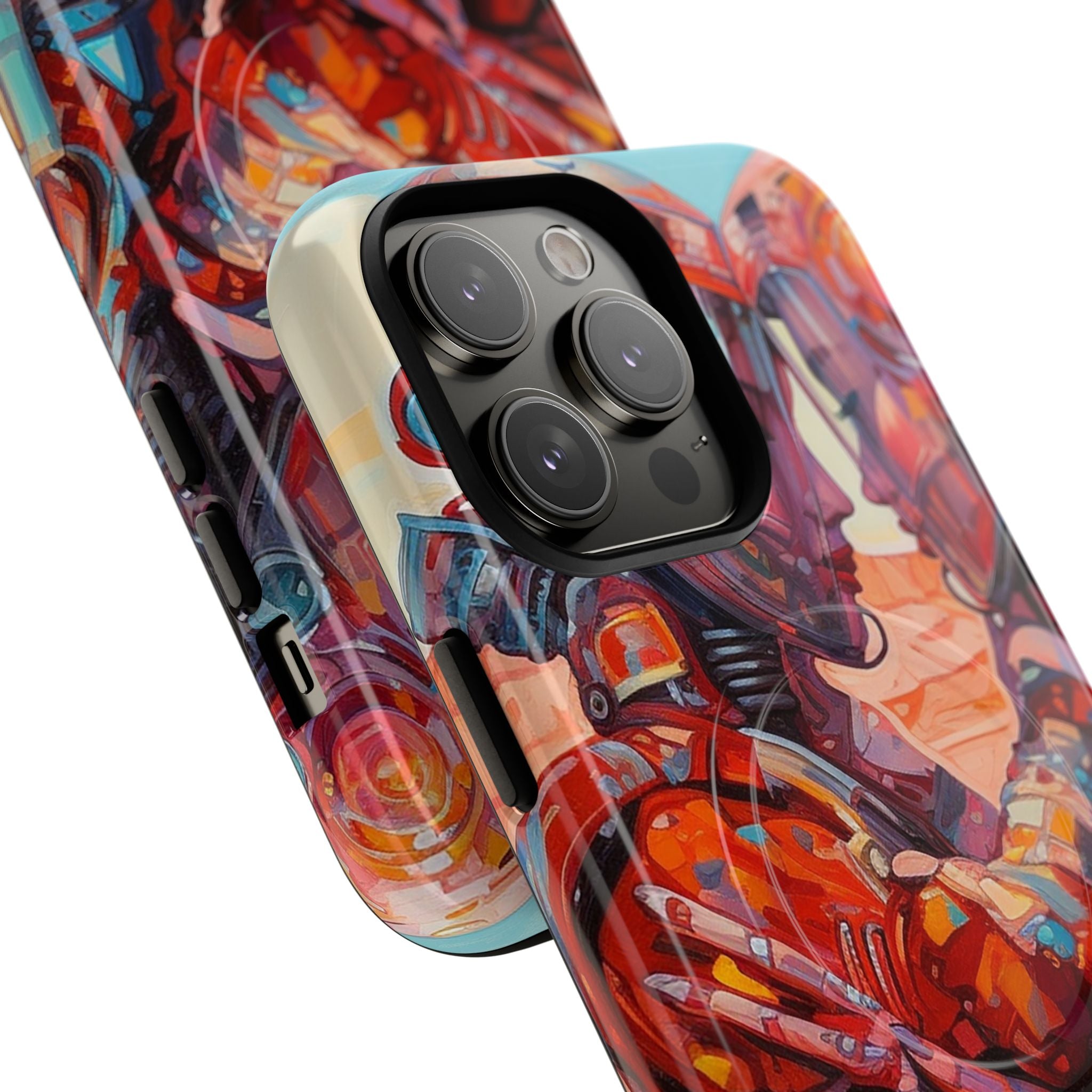 Phone Case — Colorful Futuristic Astronauts Magnetic Tough Case
