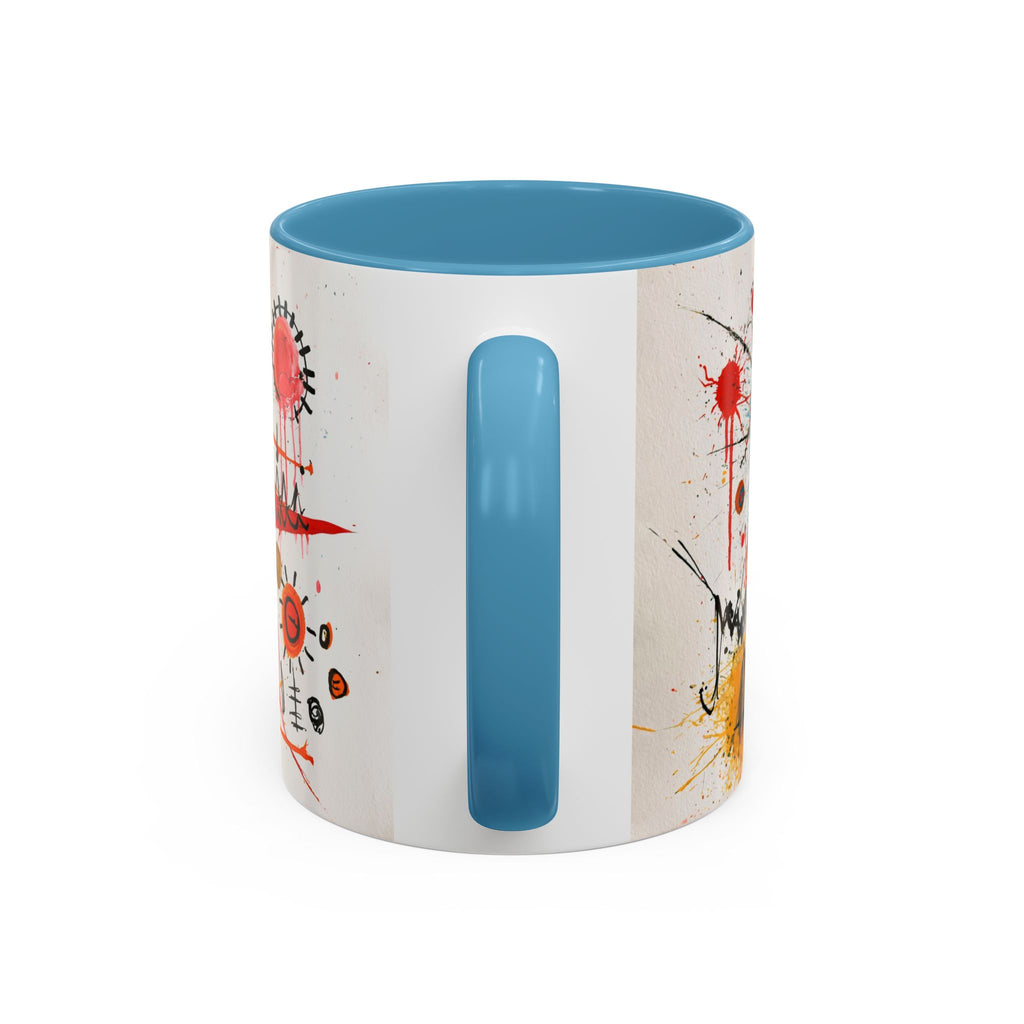 Abstract Monster Art Coffee Mug — Colorful Graffiti-Style Accent Mug (11/15oz)