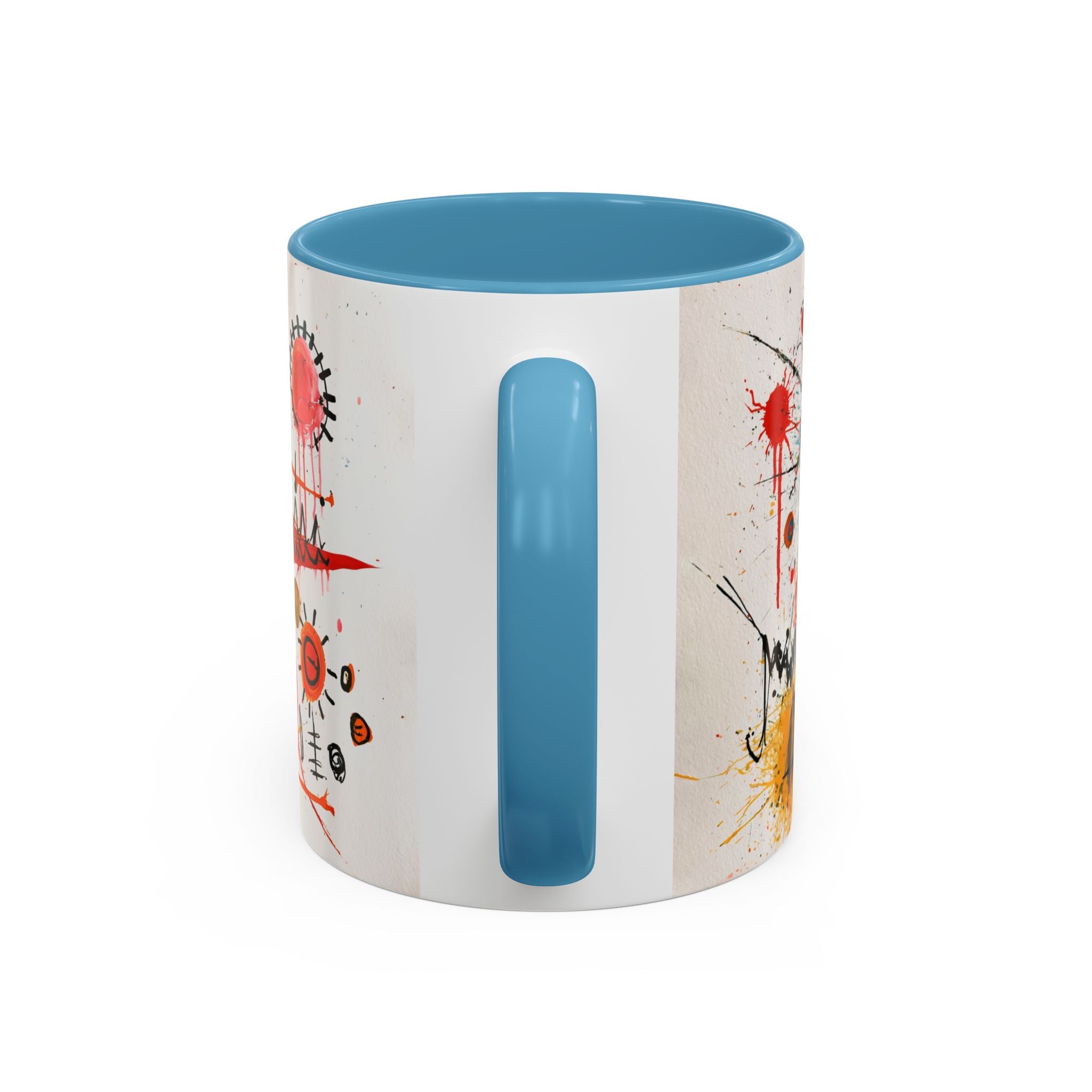 Abstract Monster Art Coffee Mug — Colorful Graffiti-Style Accent Mug (11/15oz)