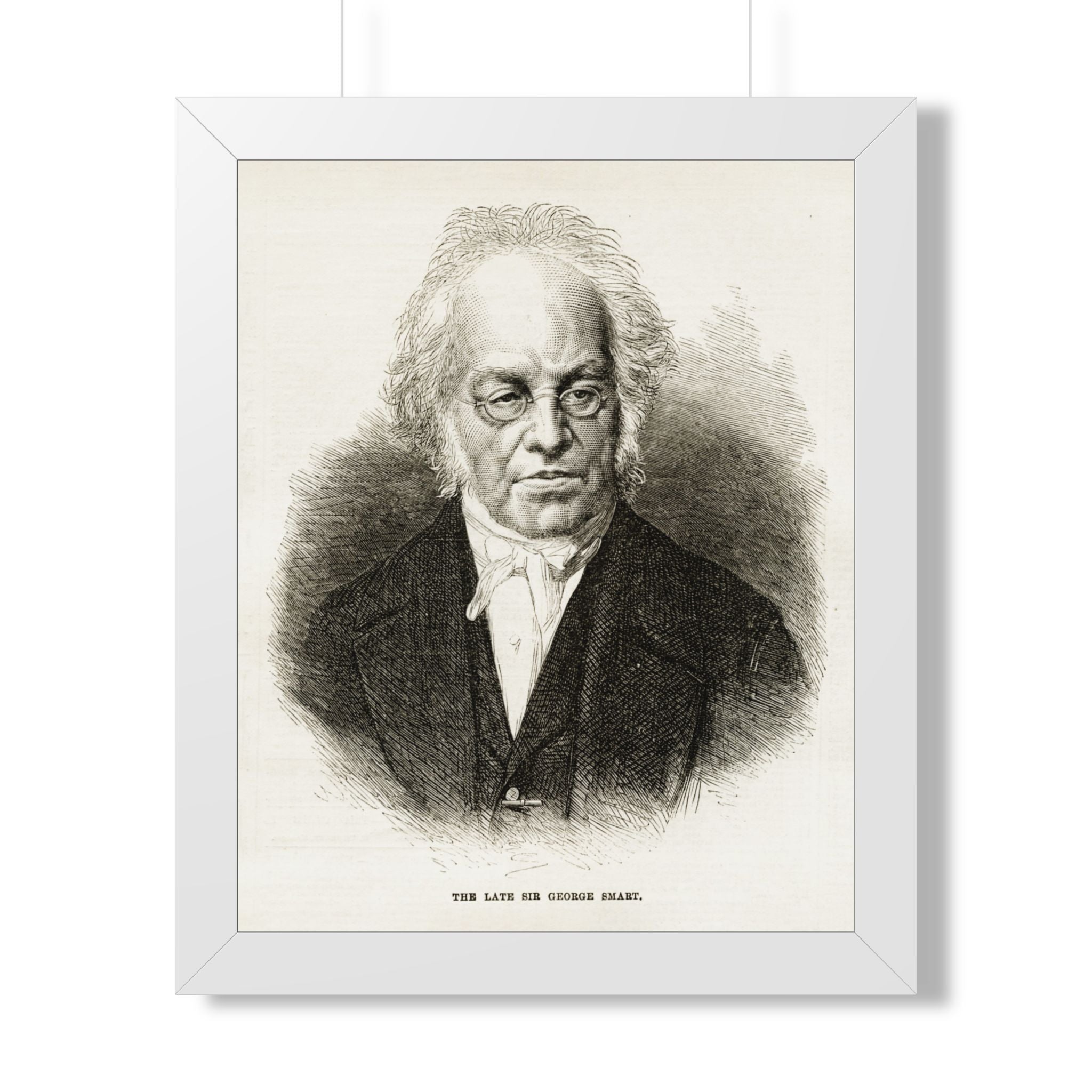Framed Poster — Vintage Engraved Portrait Wall Art