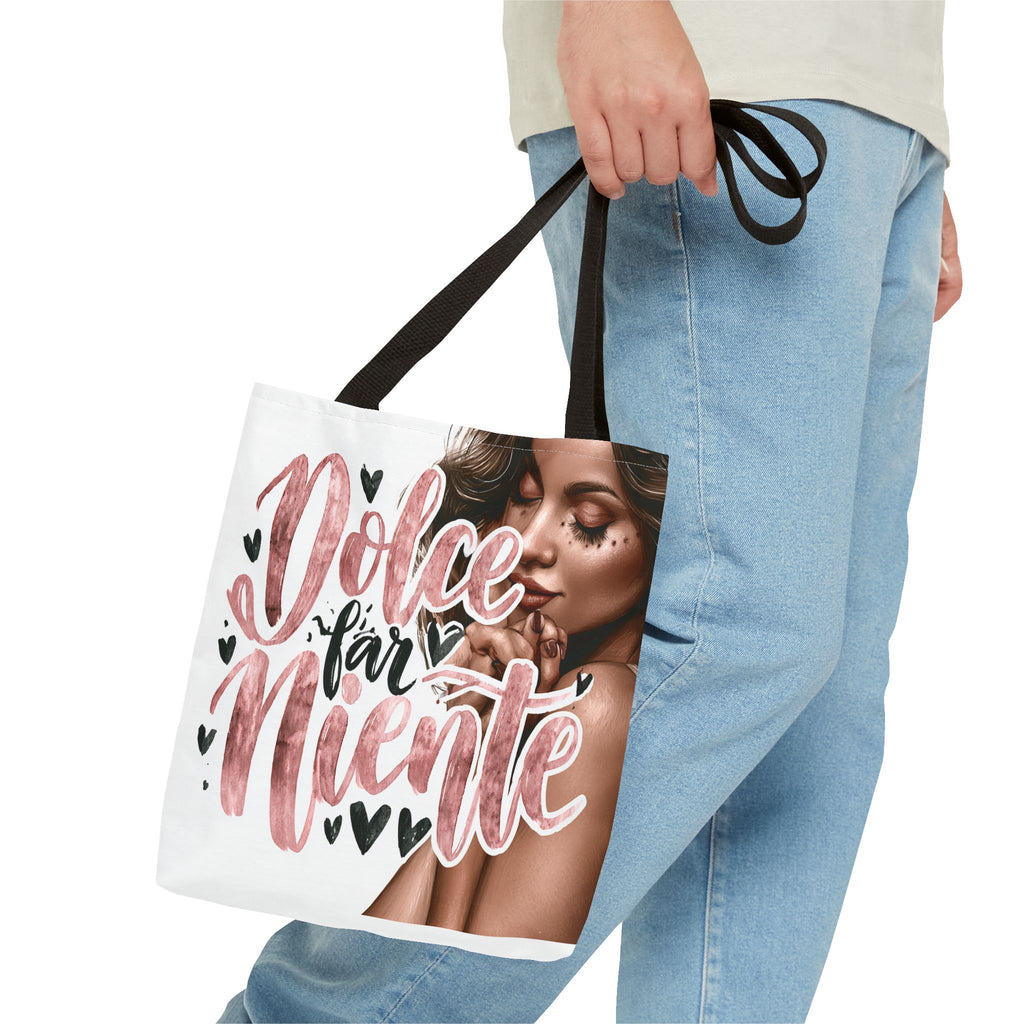 Dolce Far Niente Tote Bag — Italian 'Sweet Doing Nothing' Floral Fashion Tote