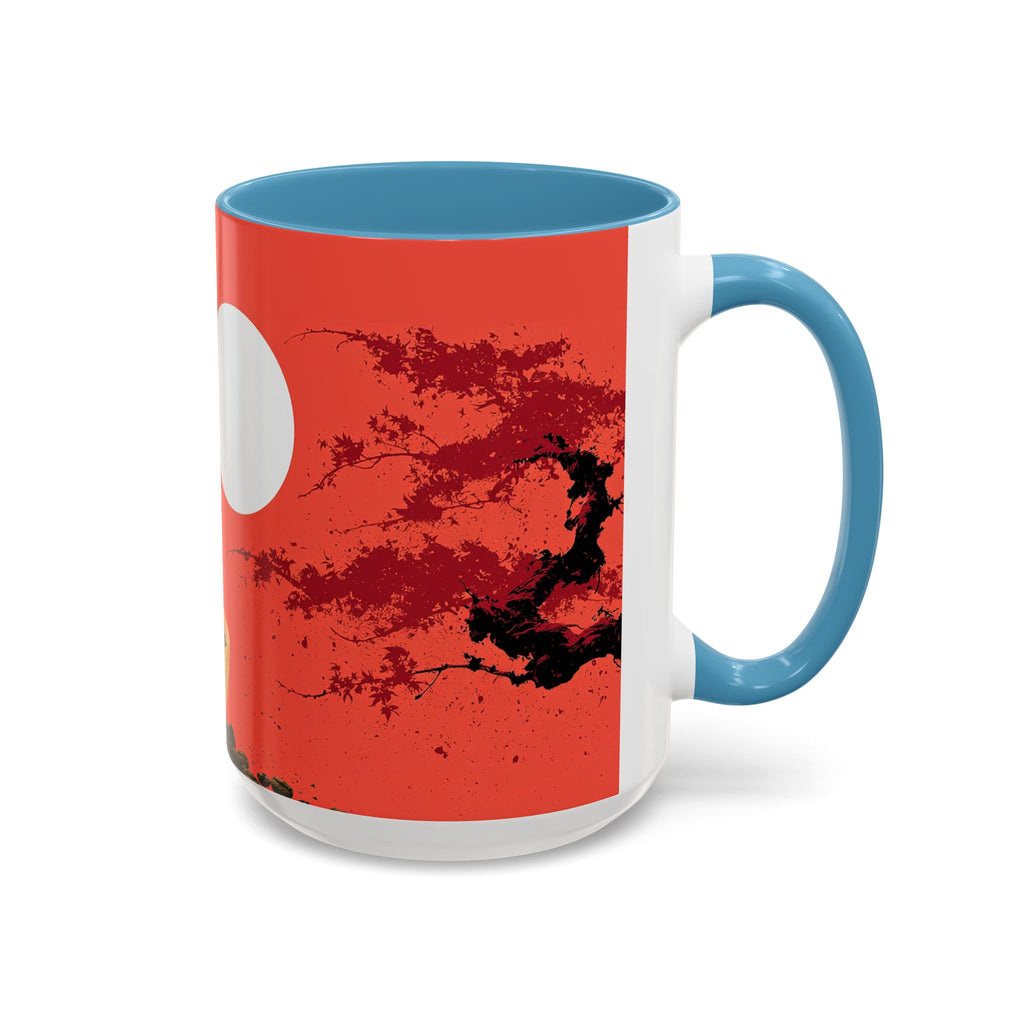 Red Coffee Mug - "Yeah, yeah, yeah ... First Coffee" Vintage Steam Design (11/15oz)