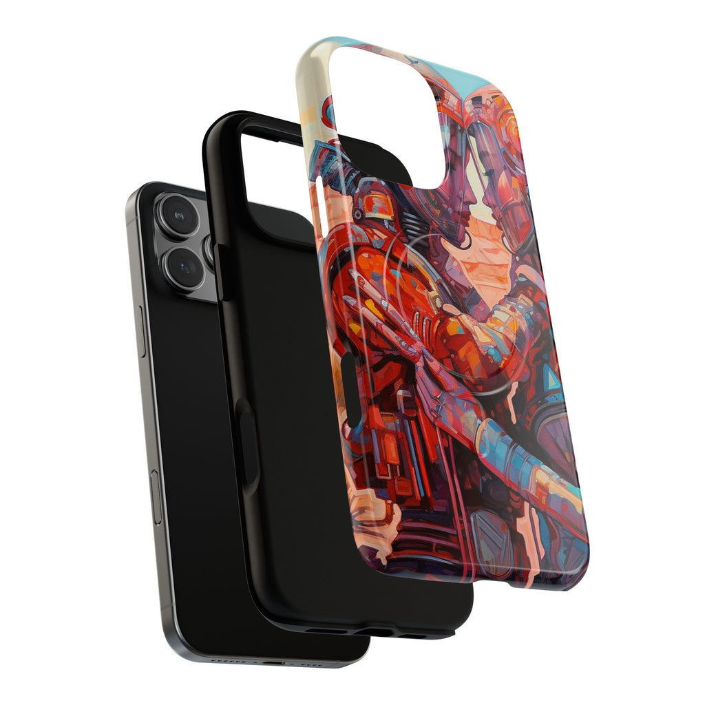 Phone Case — Colorful Futuristic Astronauts Magnetic Tough Case