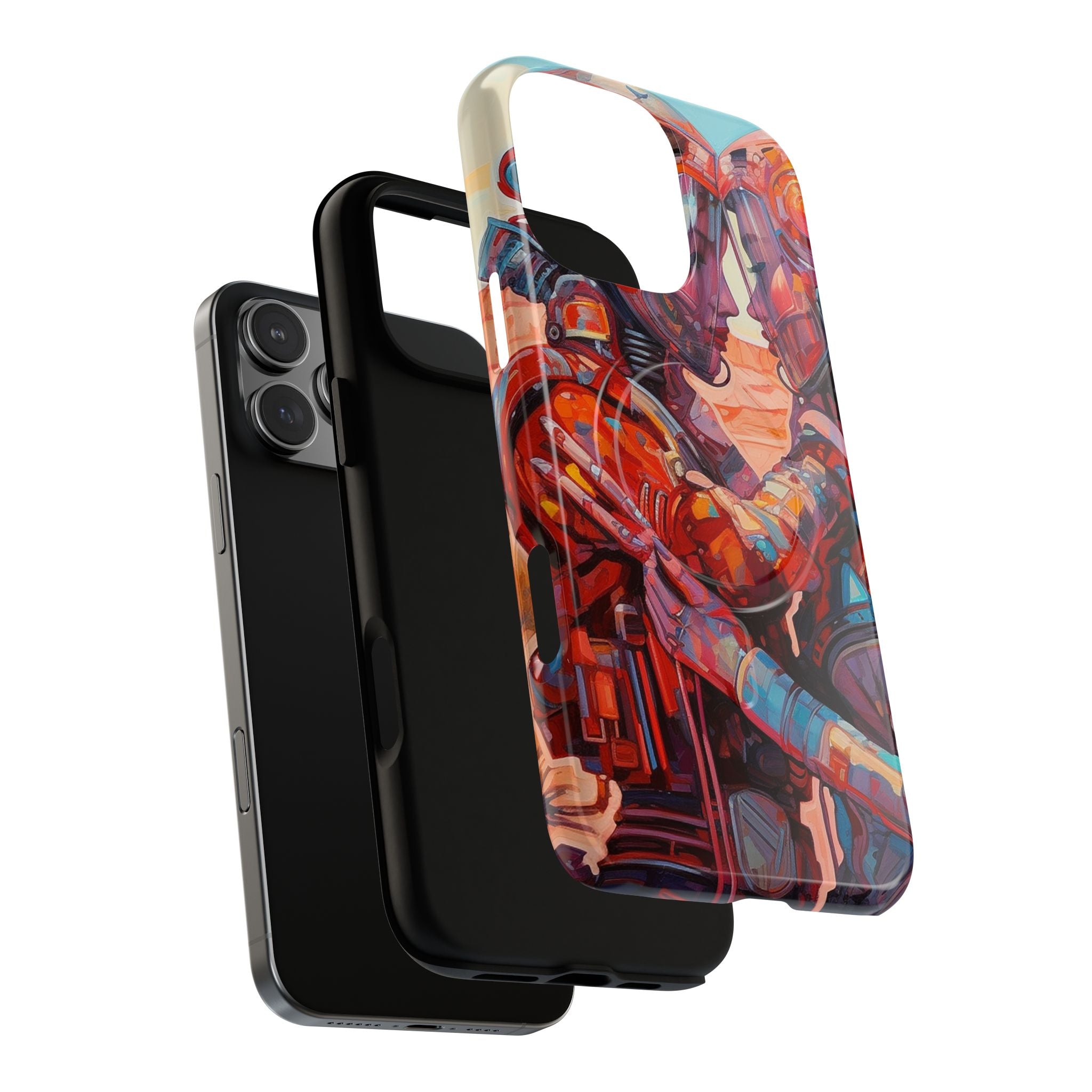 Phone Case — Colorful Futuristic Astronauts Magnetic Tough Case