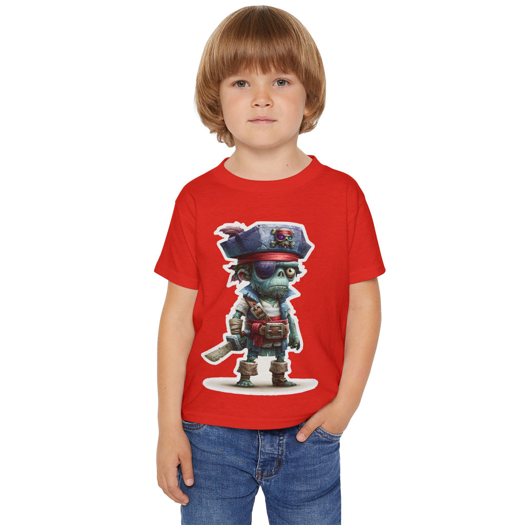 Toddler Pirate Skeleton Tee — Cute Skull Captain Kids T‑Shirt