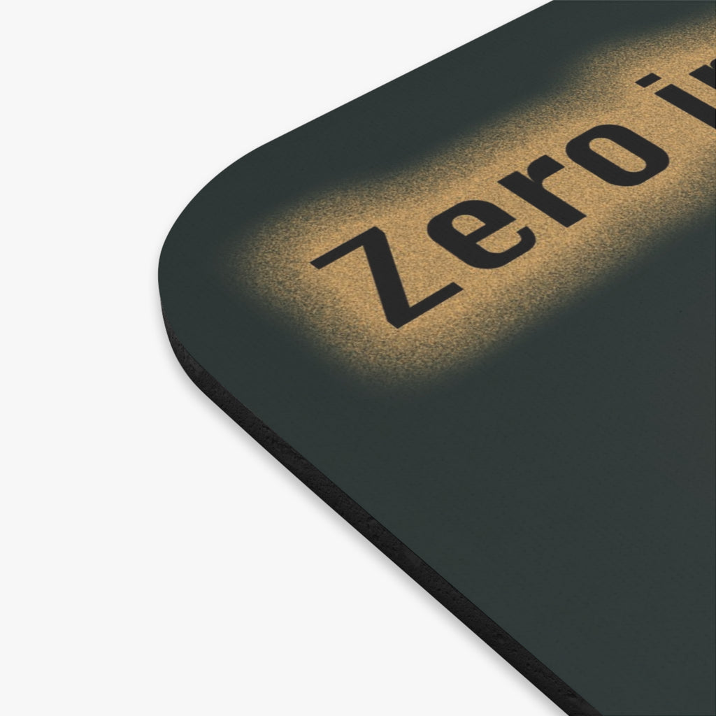 Motivational Coffee Mouse Pad — "Zero in on your target & Go for it"