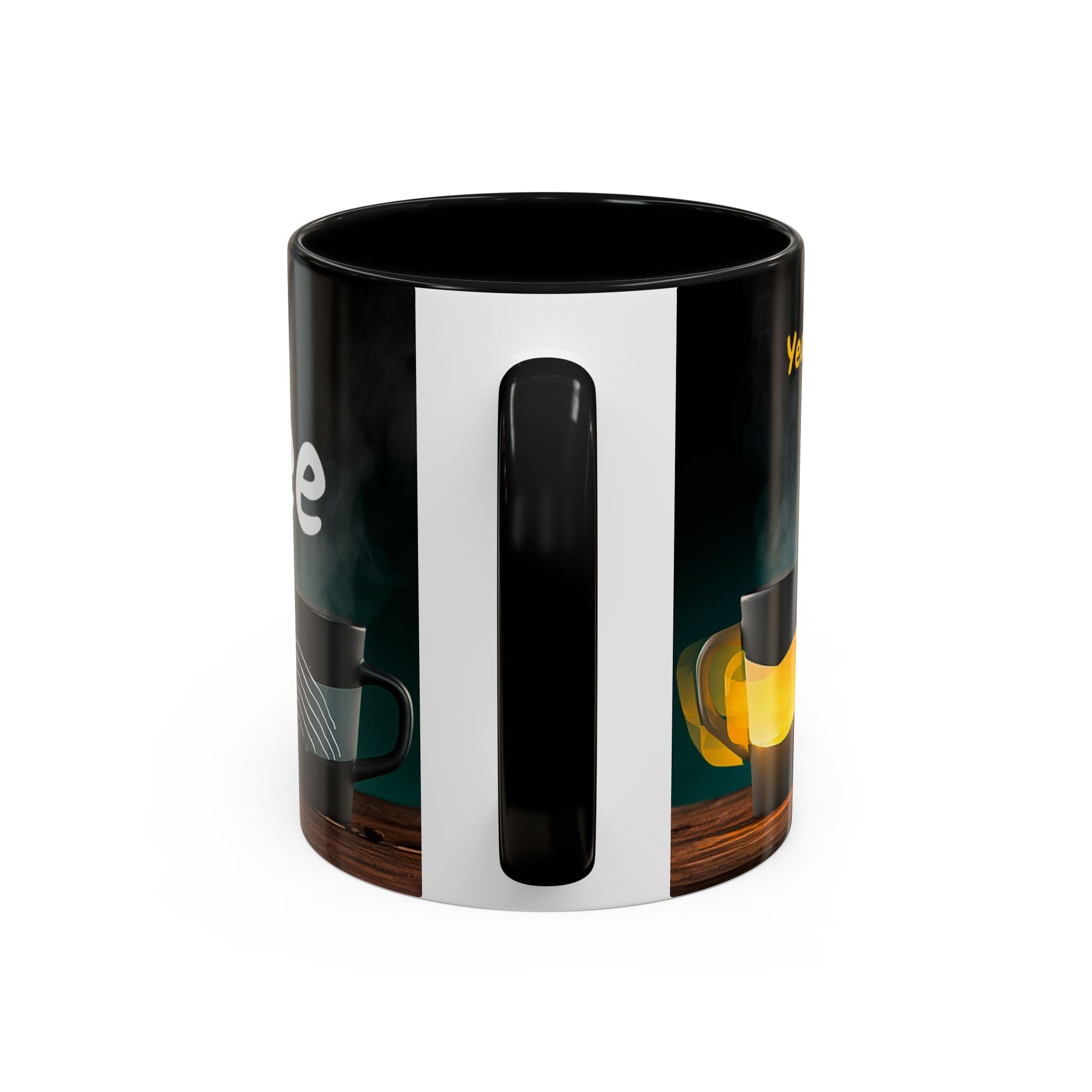 Coffee Mug — "Yeah, yeah, yeah...But First Coffee" Accent Ceramic Mug (11/15oz)