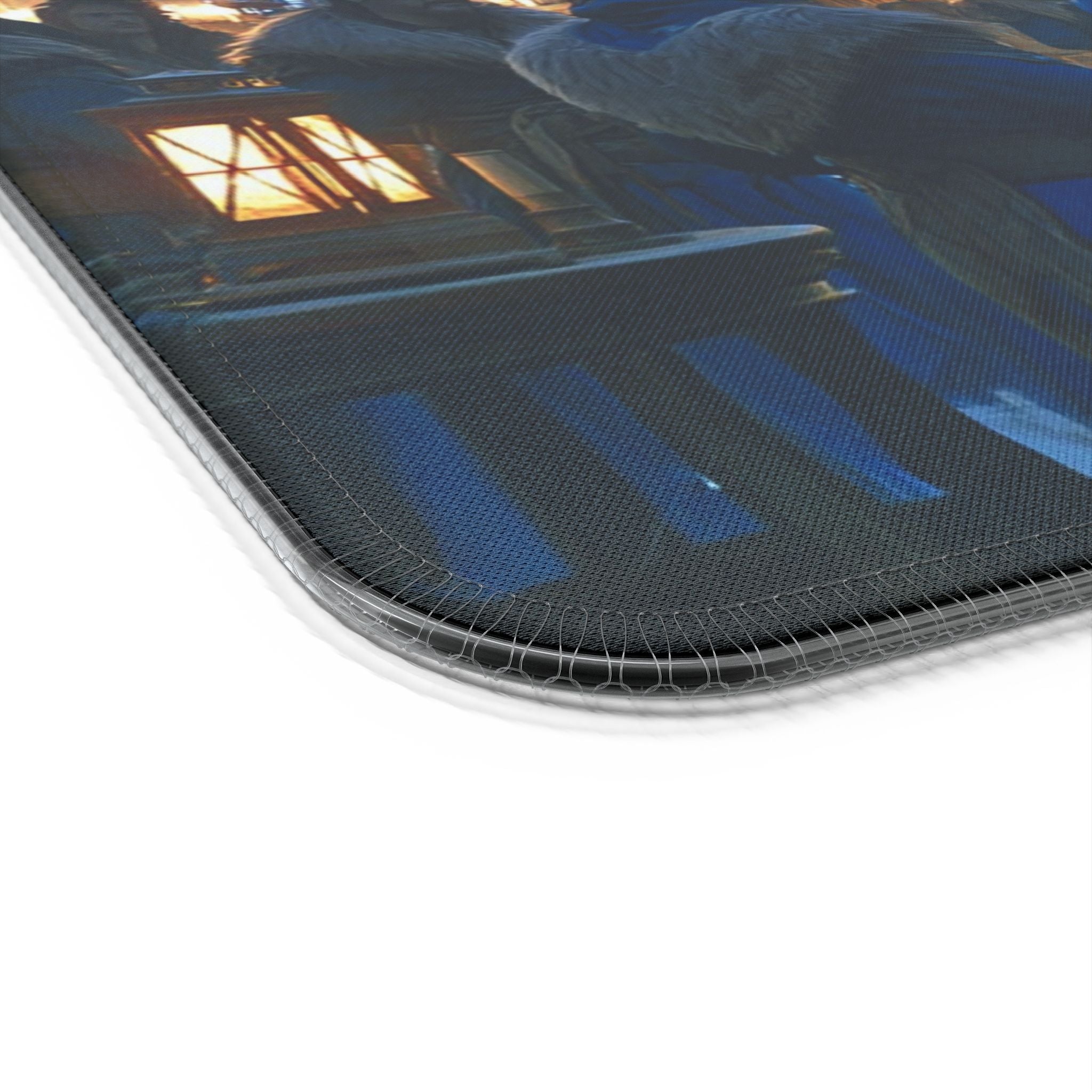 LED RGB Wireless Charging Gaming Mouse Pad — Water Fountain Nightscape Design