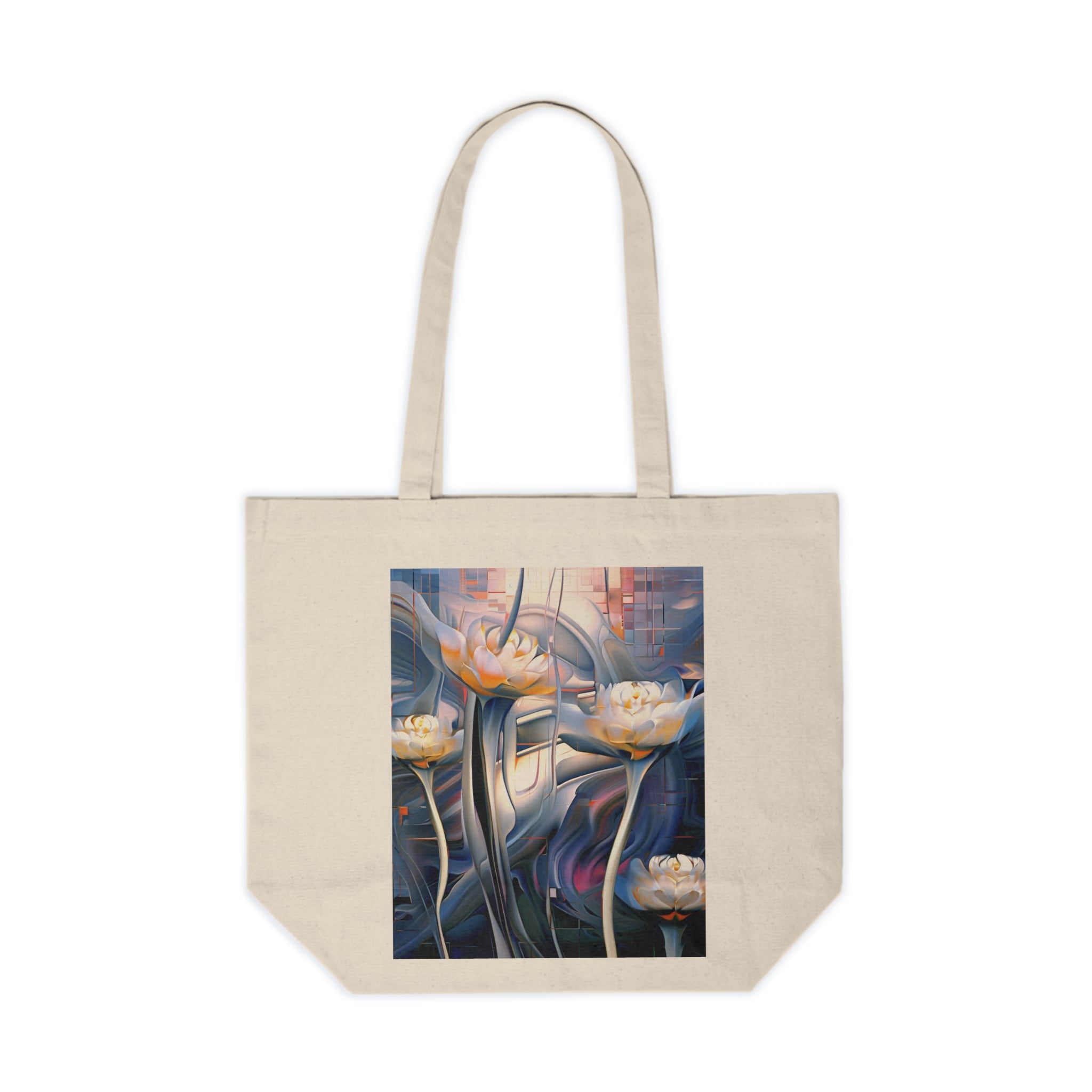 Canvas Tote Bag — Dreamy Water Lily Art Print Tote