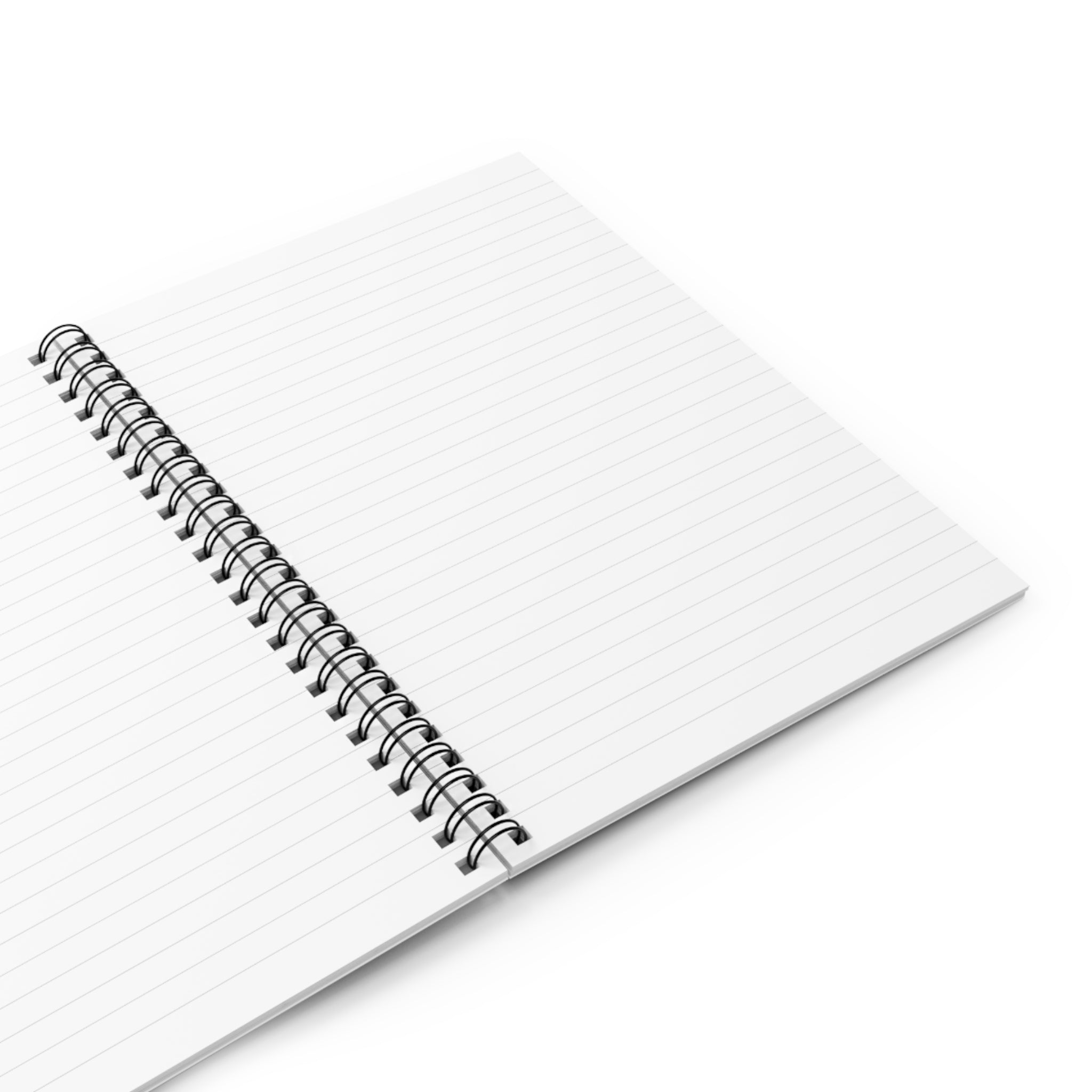Ruled Spiral Notebook — 'I Doubt I Think, These?' Retro Geometric Cover