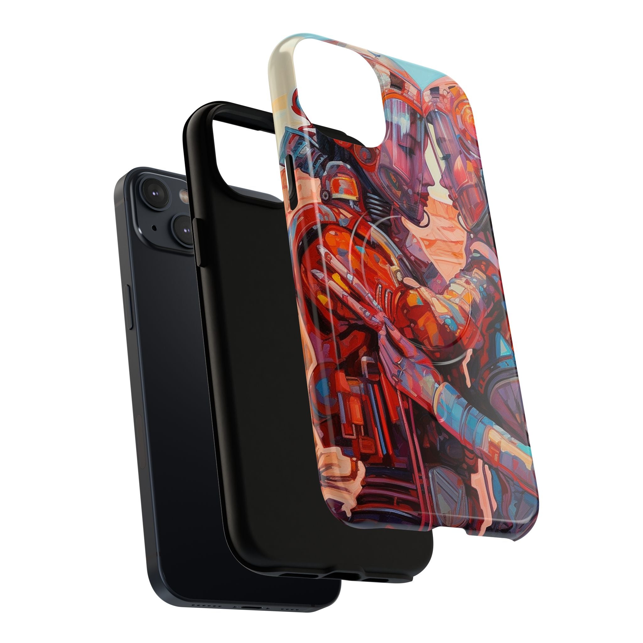 Phone Case — Colorful Futuristic Astronauts Magnetic Tough Case