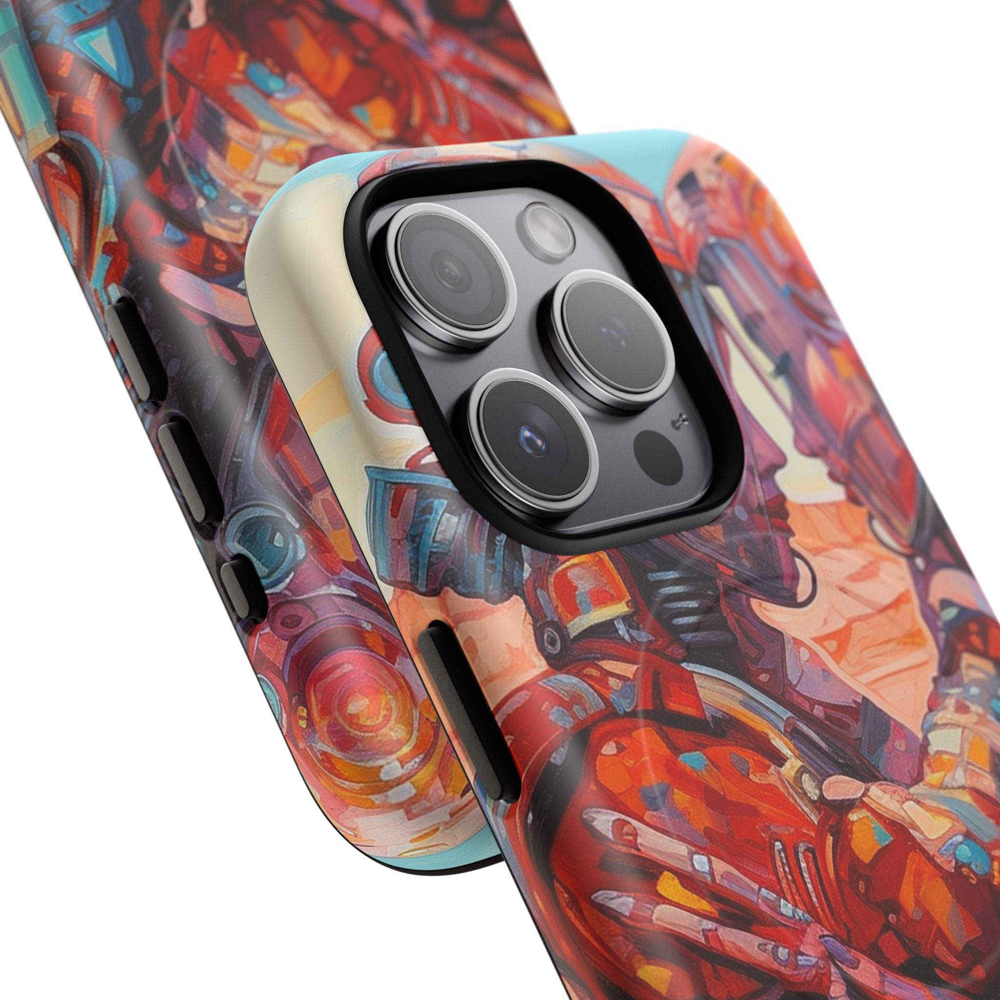 Phone Case — Colorful Futuristic Astronauts Magnetic Tough Case