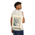 Cat Portrait Canvas Tote — Artistic Sleeping Cat Eco Shopper