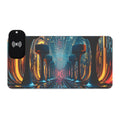 LED Wireless Charging Gaming Mouse Pad — Futuristic Neon Desk Mat