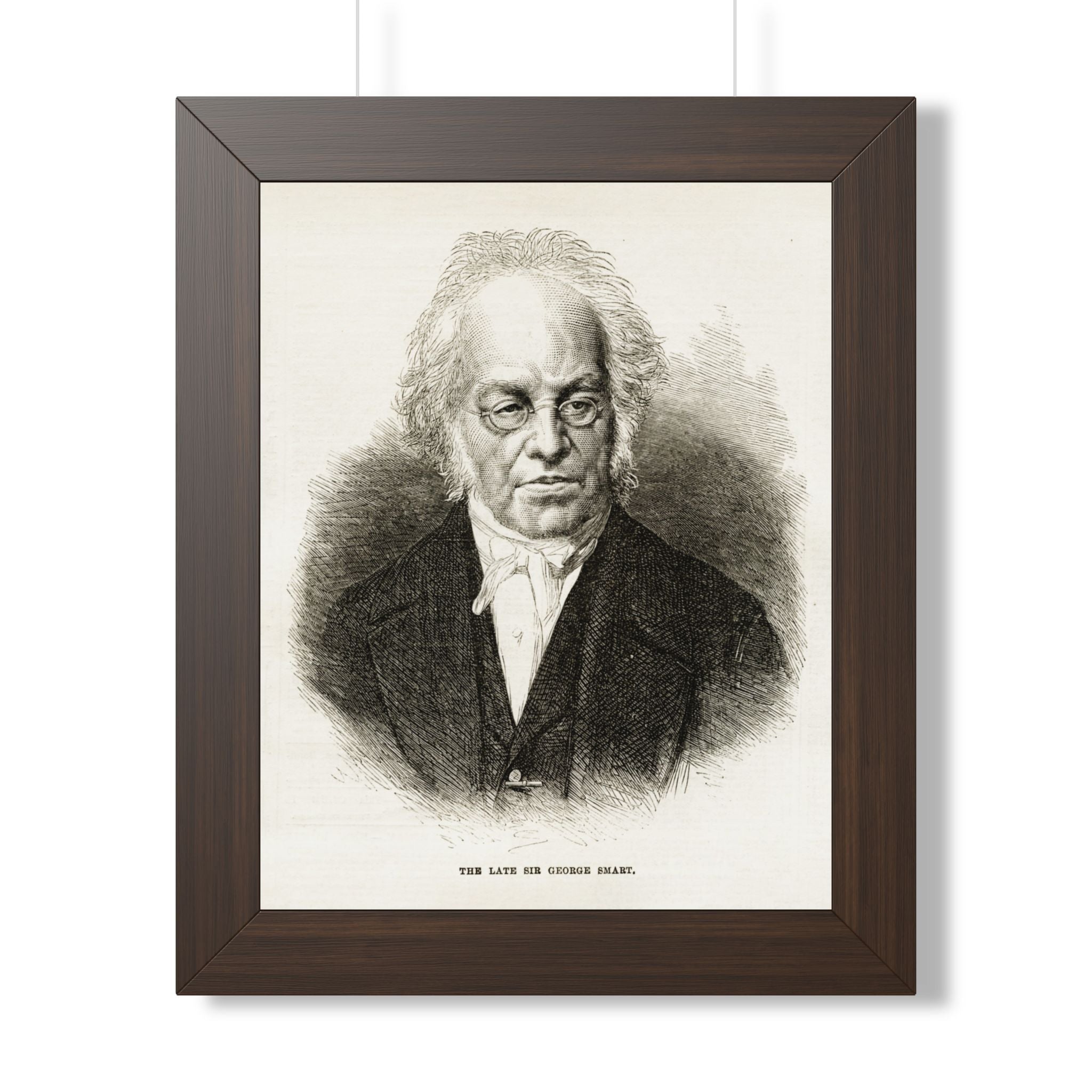 Framed Poster — Vintage Engraved Portrait Wall Art