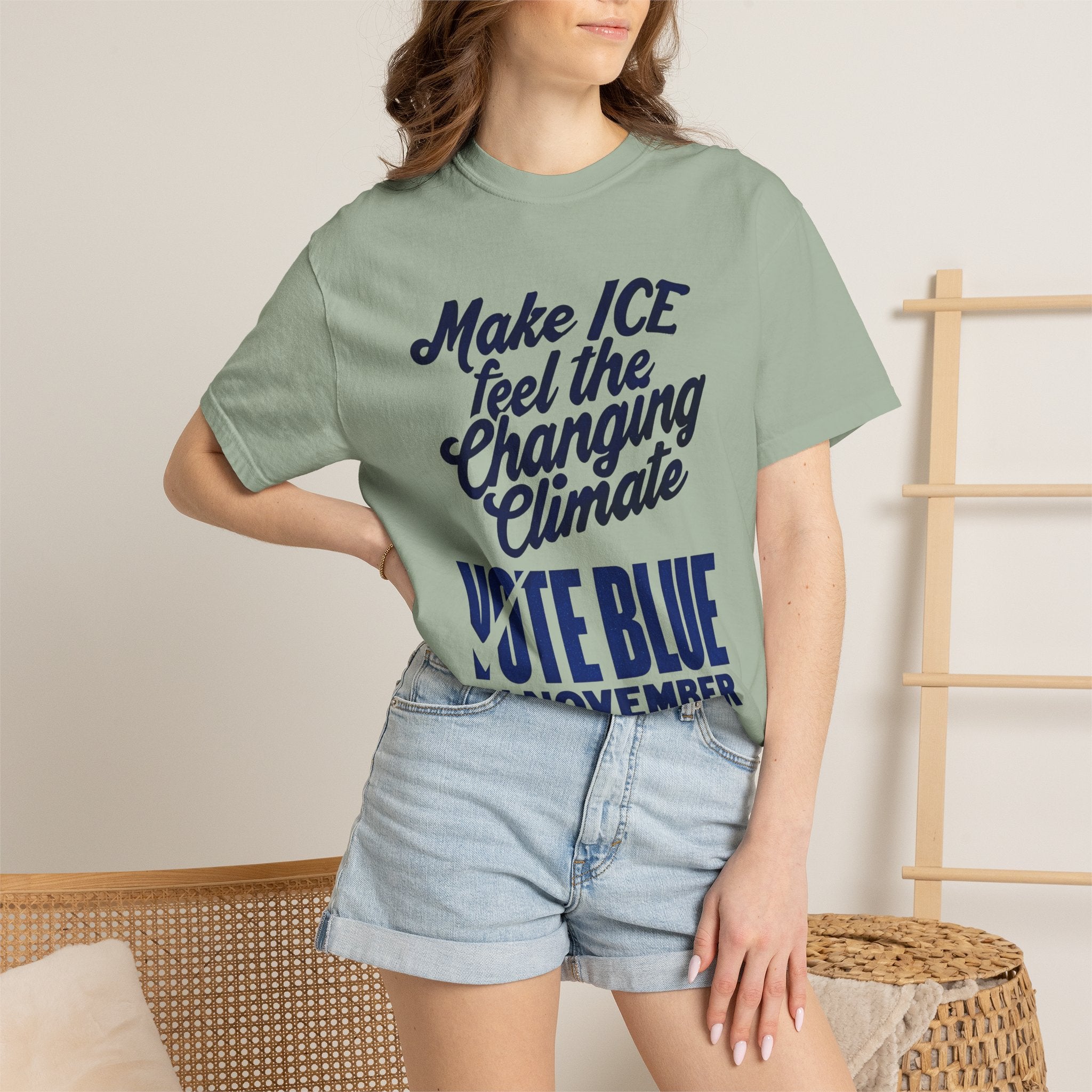 Make ICE Feel the Changing Climate - Vote Blue T-Shirt