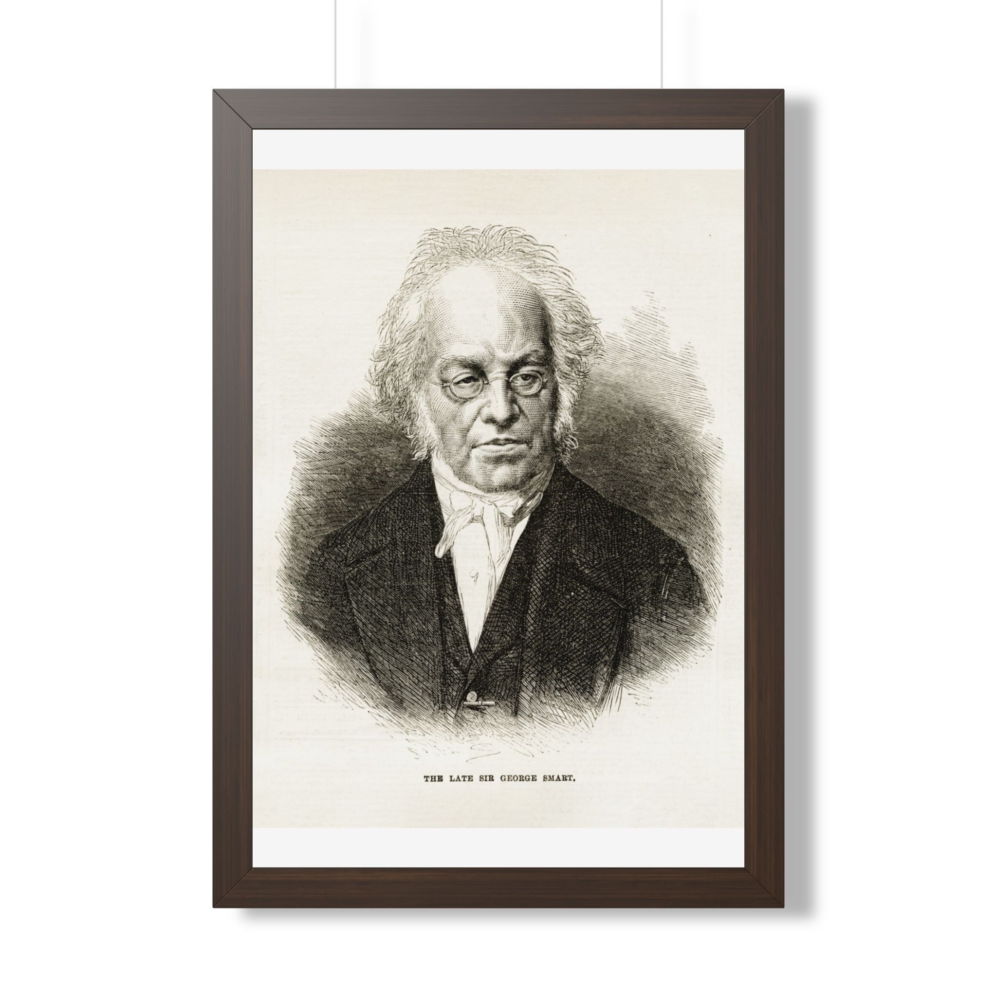 Framed Poster — Vintage Engraved Portrait Wall Art