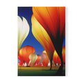 A5 Hot Air Balloon Notebook — Colorful Evening Sky Softcover Journal for Travel, Notes & Gifts