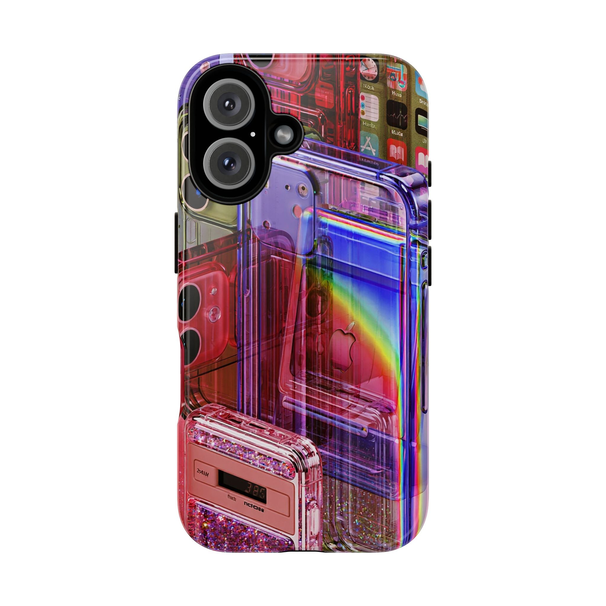Retro Rainbow Cassette Phone Case