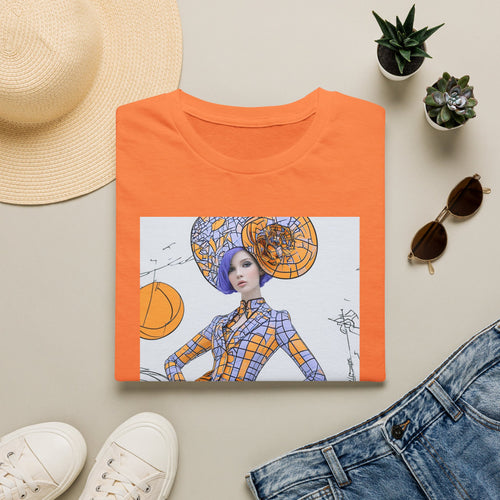 Art Nouveau Pumpkin Fashion T‑Shirt — Stylish Halloween Costume Tee