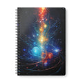 A5 Spiral Notebook — Cosmic Light Energy Art Journal
