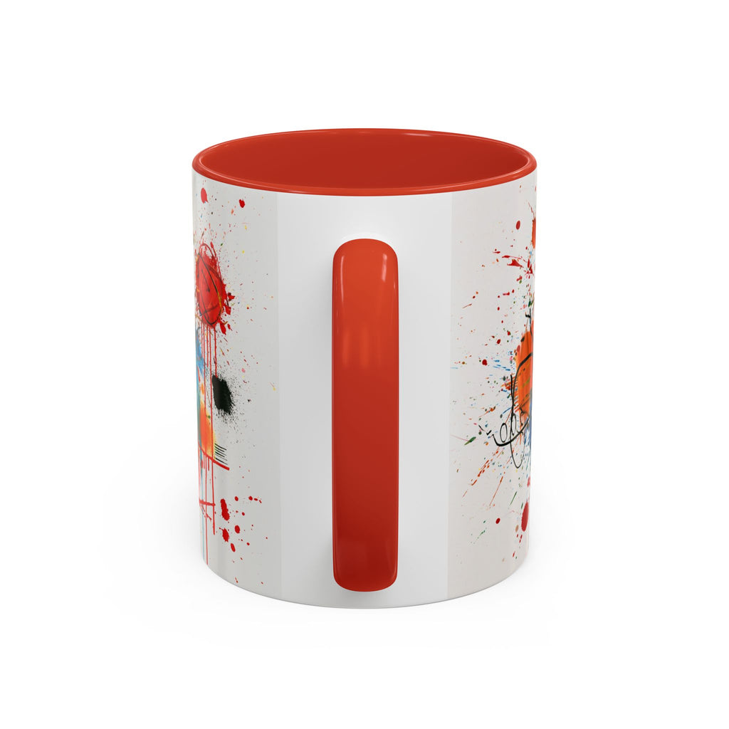 Colorful Abstract Monster Coffee Mug — Vibrant Art Accent Mug (11/15 oz)