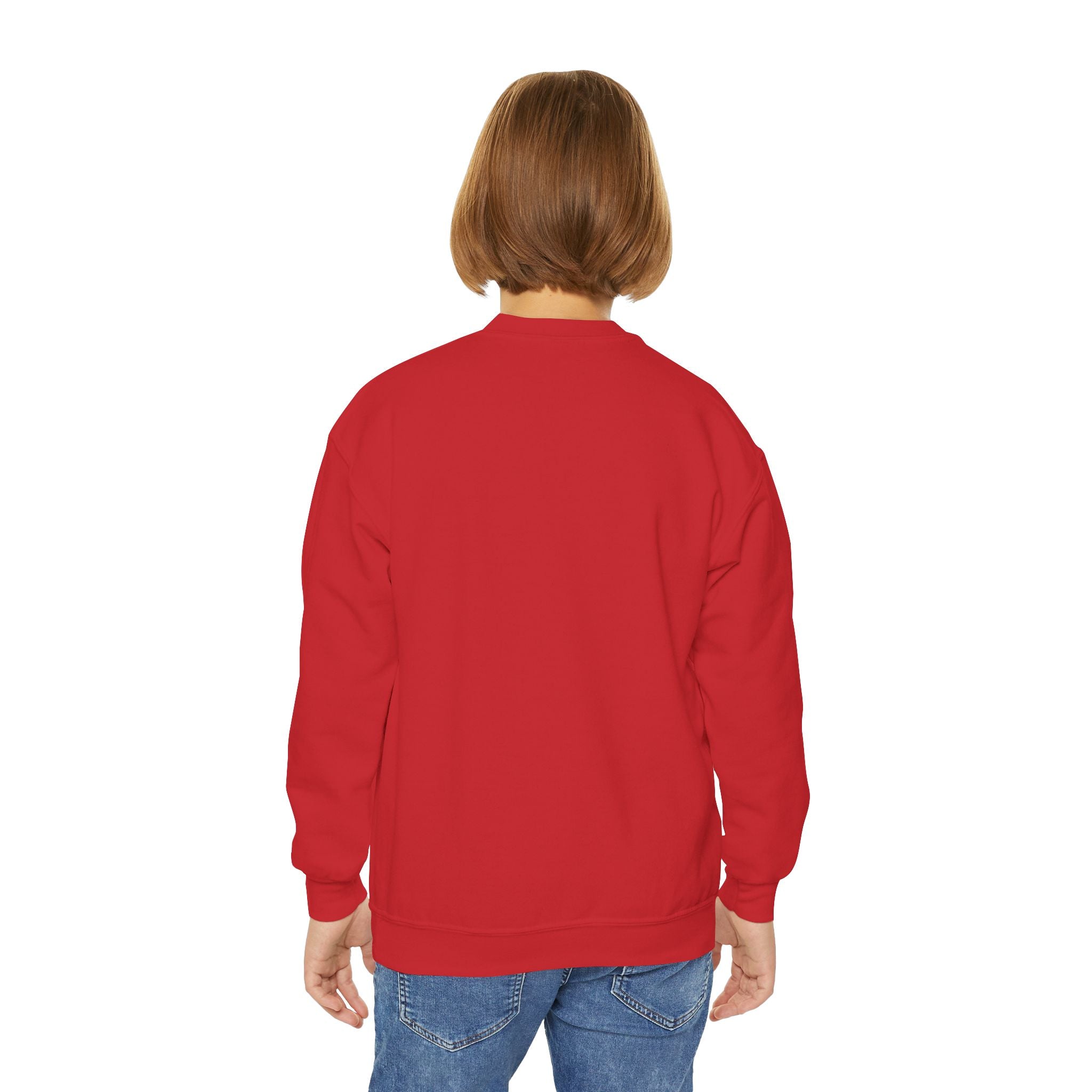 Youth Sweatshirt — Floral Number 8 Crewneck