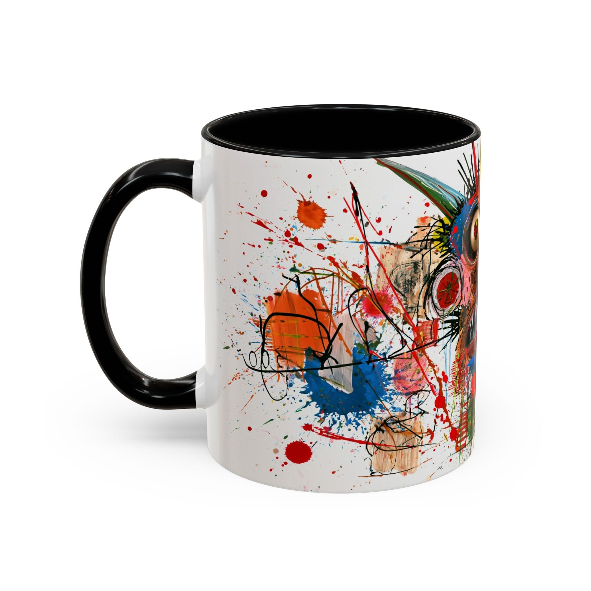 Colorful Abstract Monster Coffee Mug — Vibrant Art Accent Mug (11/15 oz)