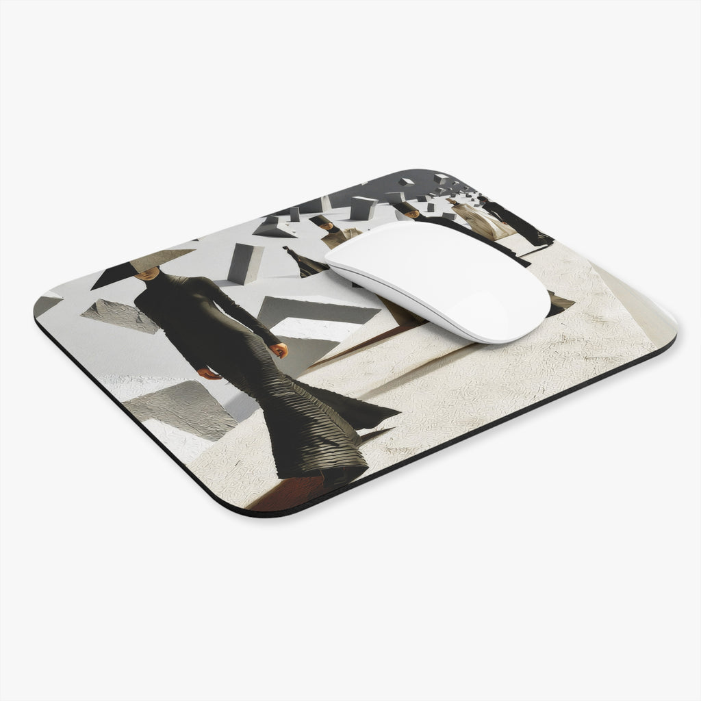 Avant-Garde Fashion Mouse Pad – Minimalist Runway Art Desk Mat