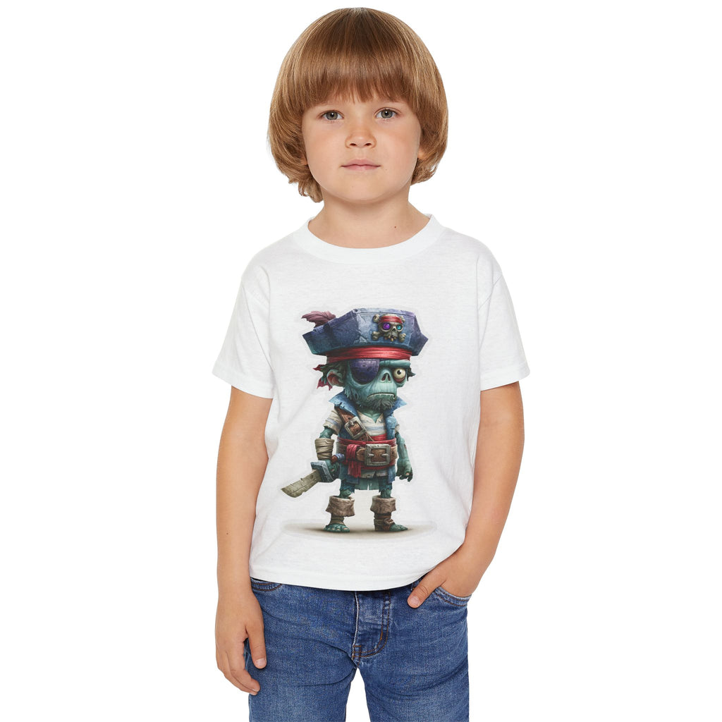 Toddler Pirate Skeleton Tee — Cute Skull Captain Kids T‑Shirt