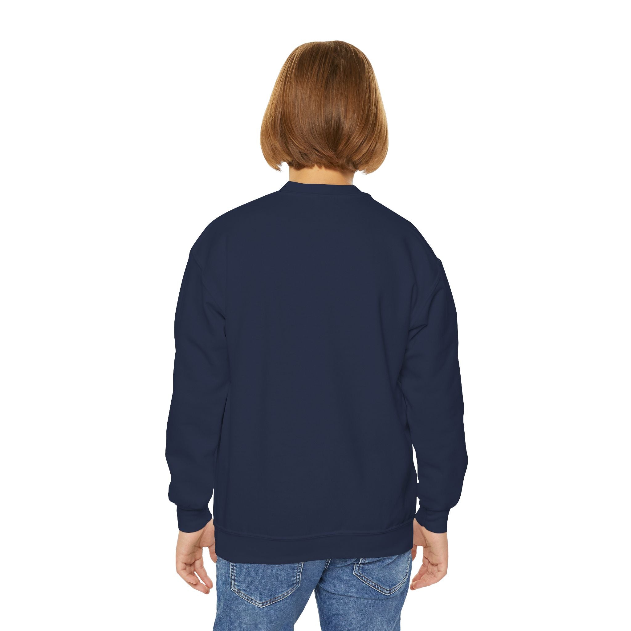 Youth Sweatshirt — Floral Number 8 Crewneck