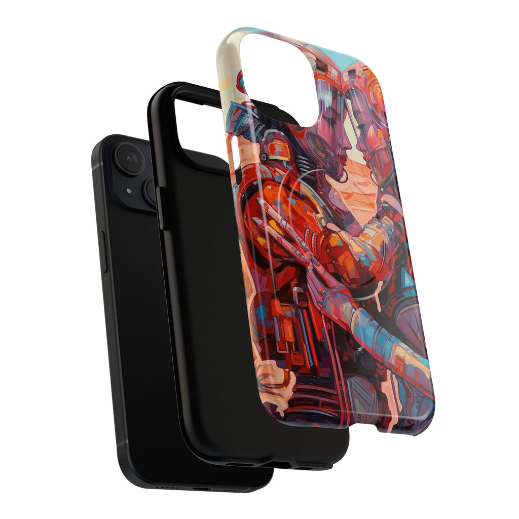 Phone Case — Colorful Futuristic Astronauts Magnetic Tough Case