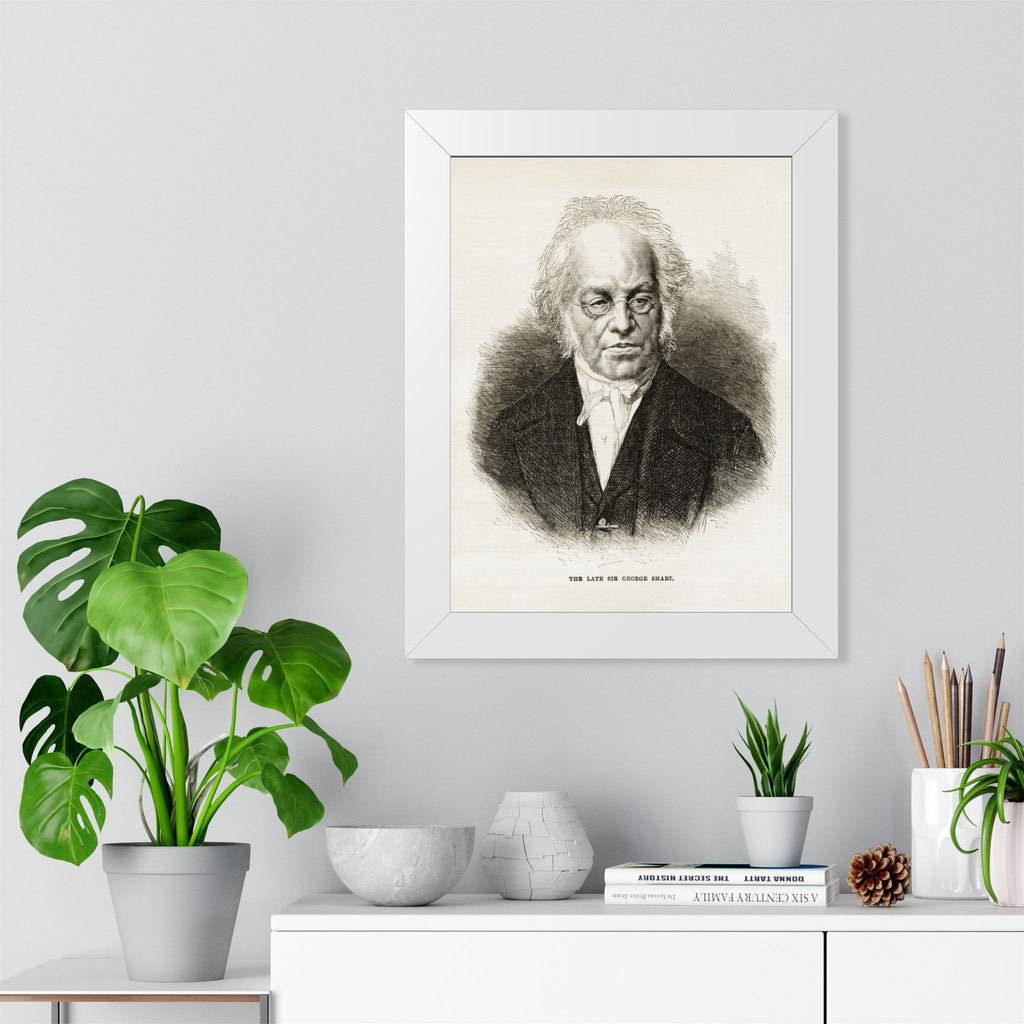 Framed Poster — Vintage Engraved Portrait Wall Art