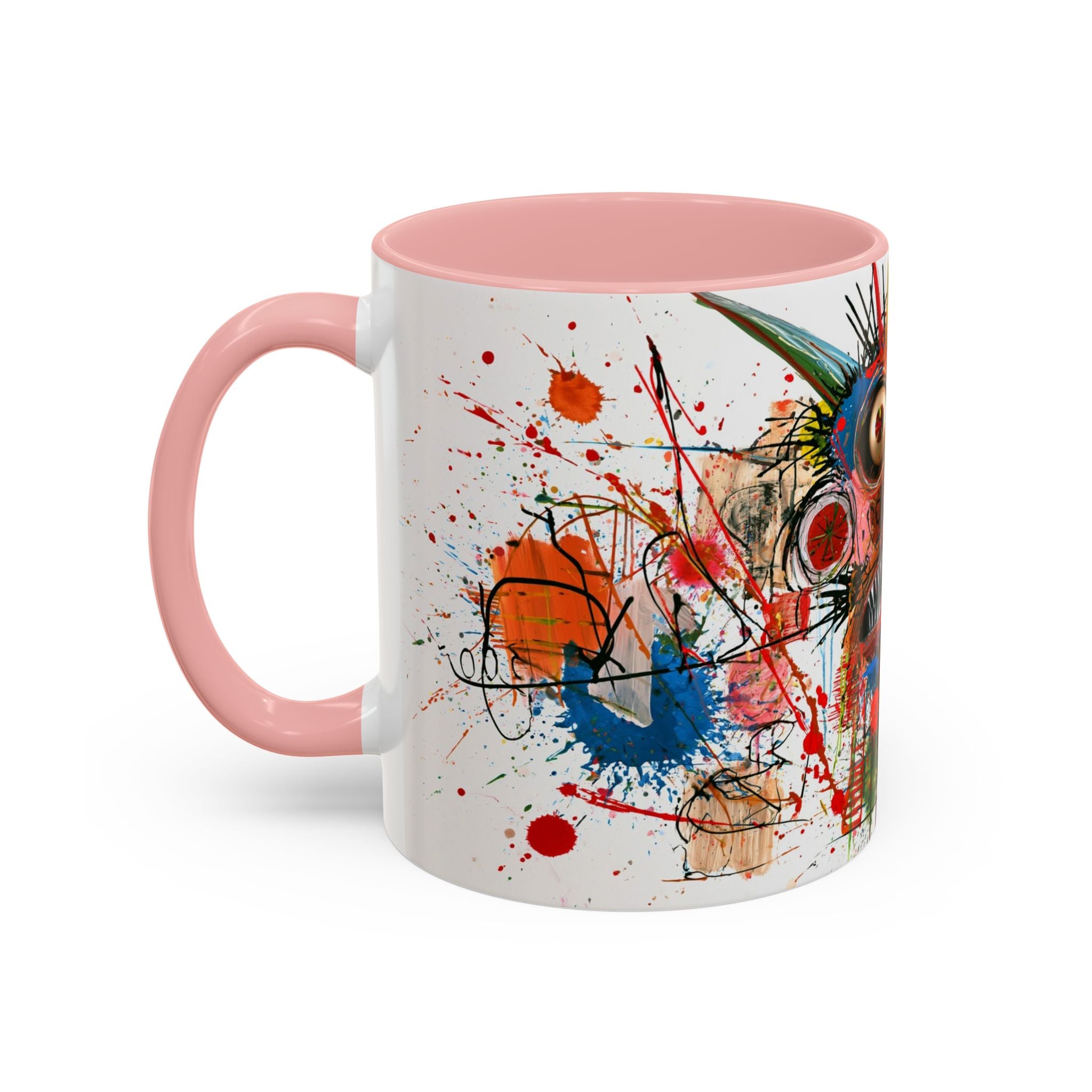 Colorful Abstract Monster Coffee Mug — Vibrant Art Accent Mug (11/15 oz)