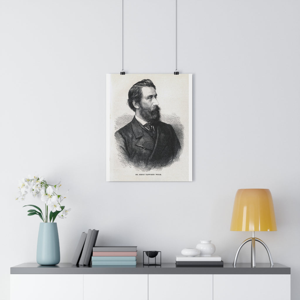 Historical Portrait Poster — Vintage 19th-Century Gentleman Print