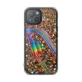 Glitter Rainbow Magnetic Clear Phone Case - Sparkle Impact Protection
