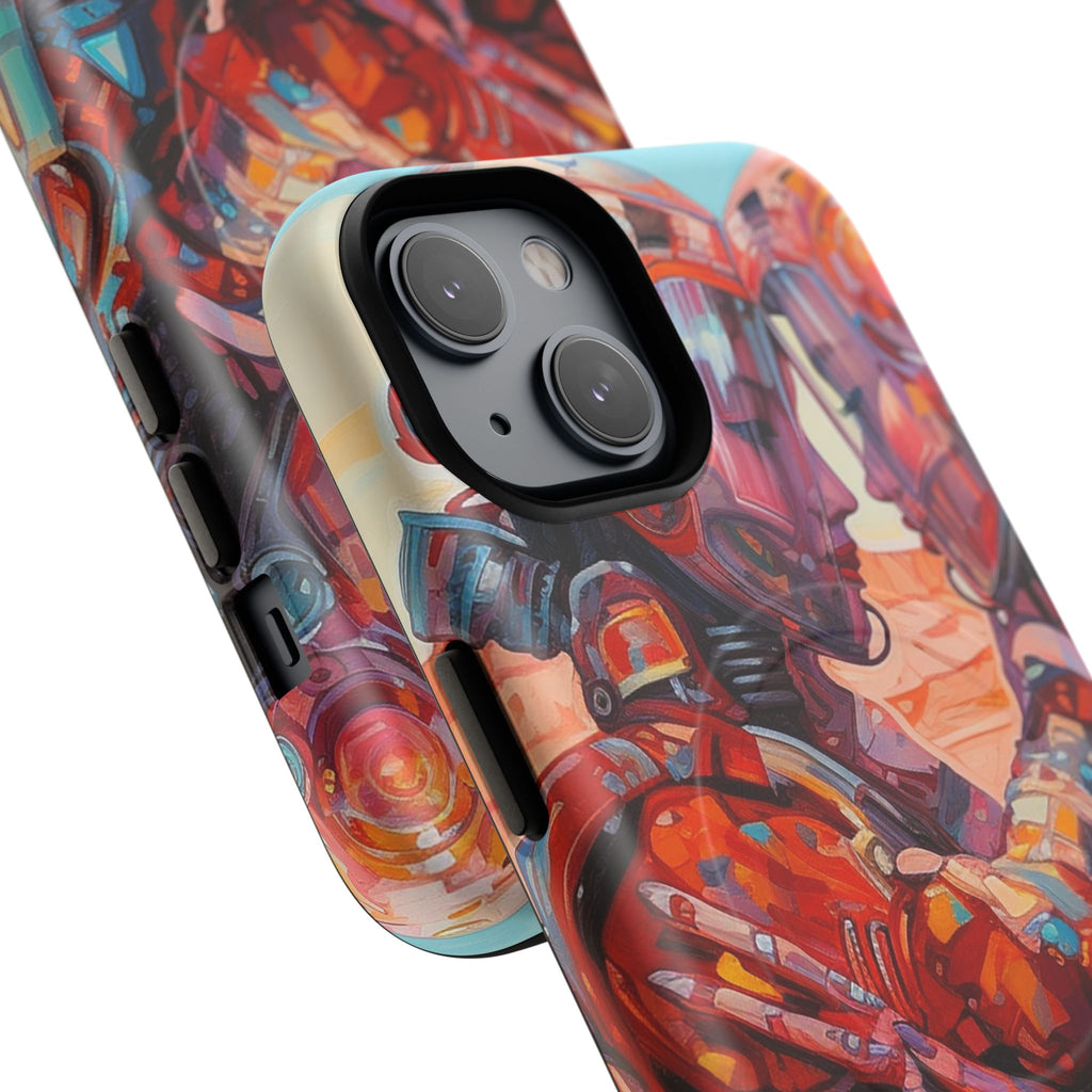 Phone Case — Colorful Futuristic Astronauts Magnetic Tough Case