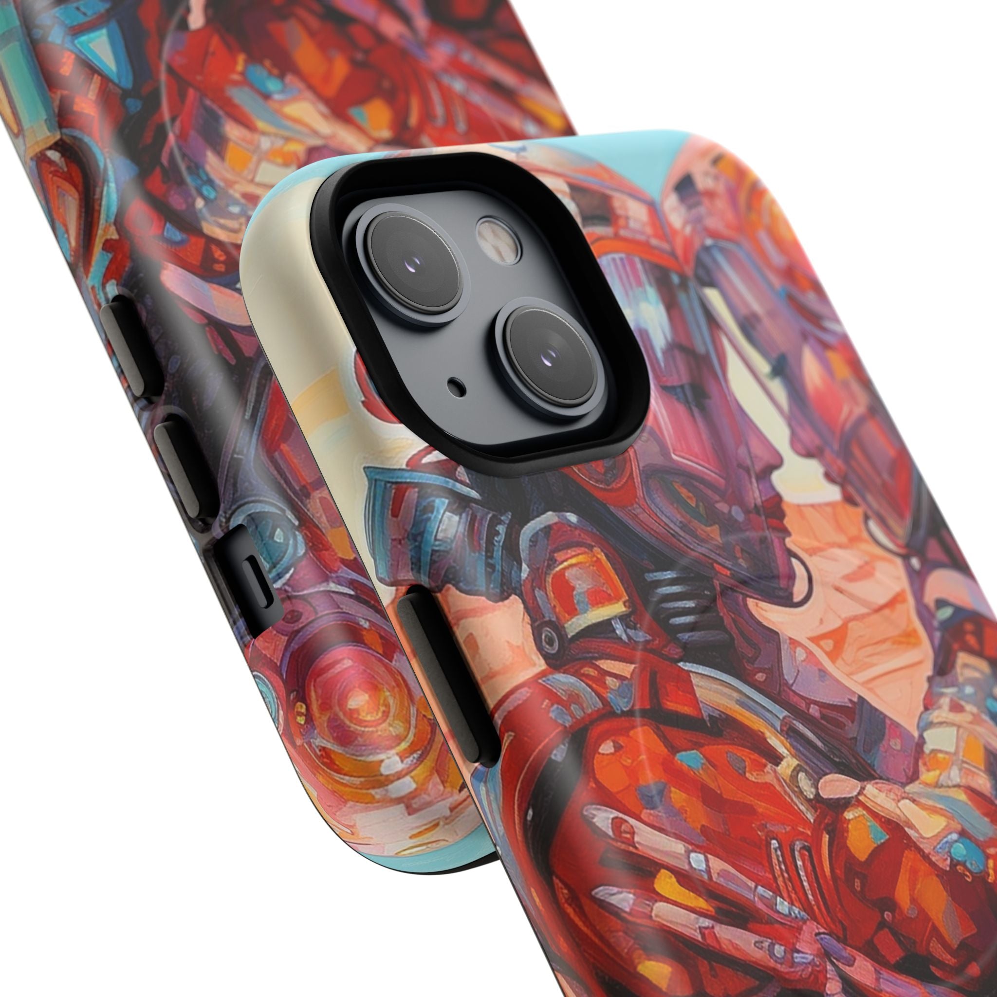 Phone Case — Colorful Futuristic Astronauts Magnetic Tough Case